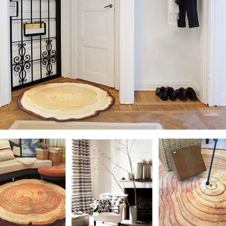 3D Growth Ring Pattern Bathroom  Living Room Carpets Home Decor Mat