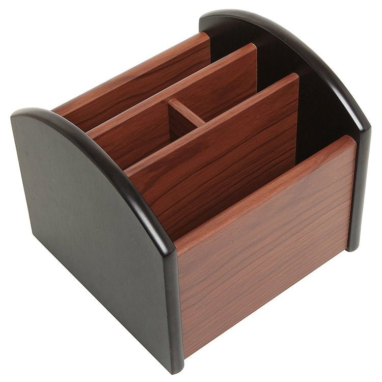 4-compartment Wooden Storage Box Pen Holder Reluova