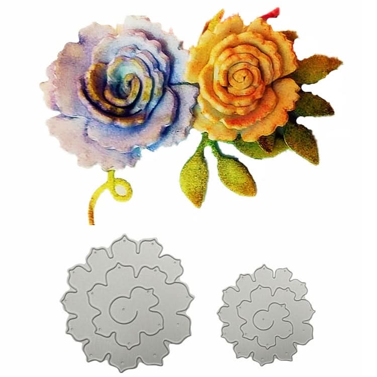 2 In 1 3D Petal Knife Mold DIY Greeting Card Scrapbook Album Making Stencil-Reluova