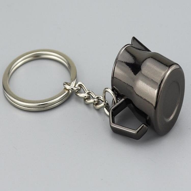 Creative Coffee Appliance Keychain Metal 3D Mini Coffee Pot Pendant ÎҵÄÉ̵ê