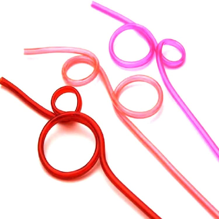 10 PCS Creative Plastic Curved Straws, Random Color Style Delivery - Reluova