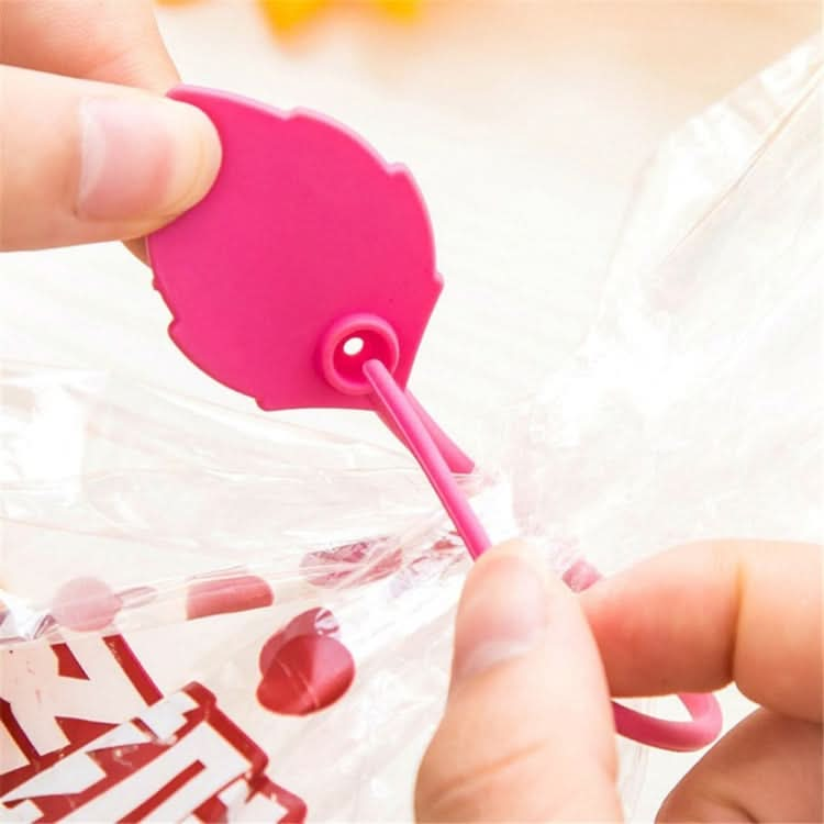 20 PCS Environmental Protection Silicone Plastic Bag Sealing Clip Food Bag Bundle Cable Tie, Random Color Delivery-Reluova