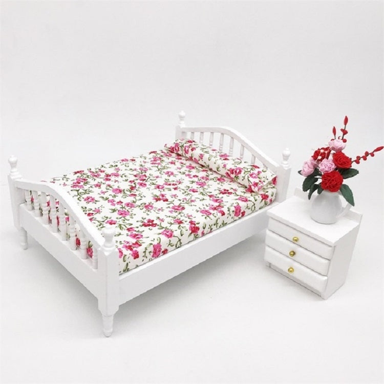 1:12 Doll House Bedroom Furniture Mini Bed