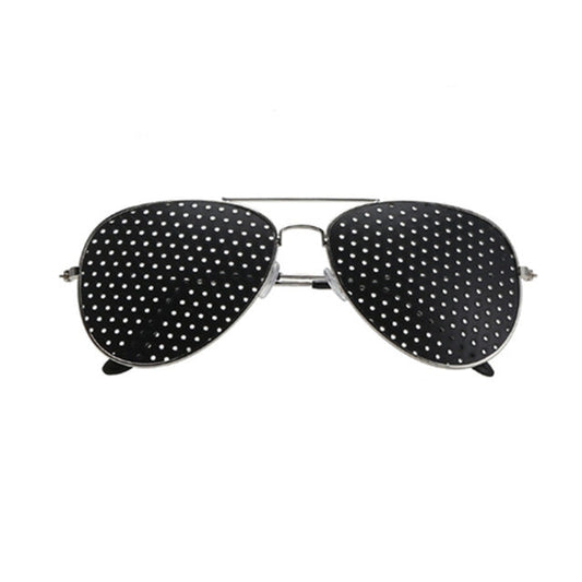 2 PCS Pin-hole Glasses Pin Hole Sunglasses Eye Exercise Eyesight Natural Healing Vision Correction and Improvement