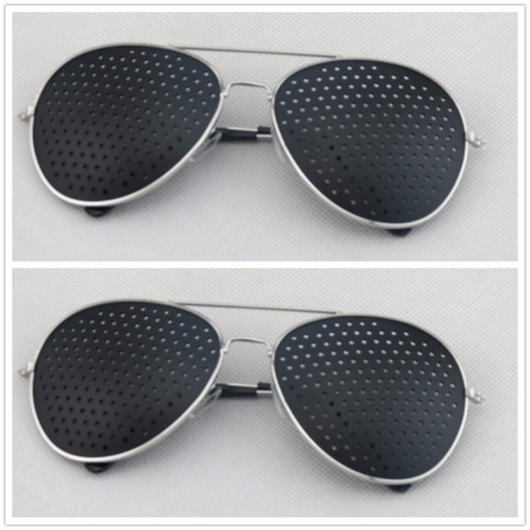 2 PCS Pin-hole Glasses Pin Hole Sunglasses Eye Exercise Eyesight Natural Healing Vision Correction and Improvement-Reluova