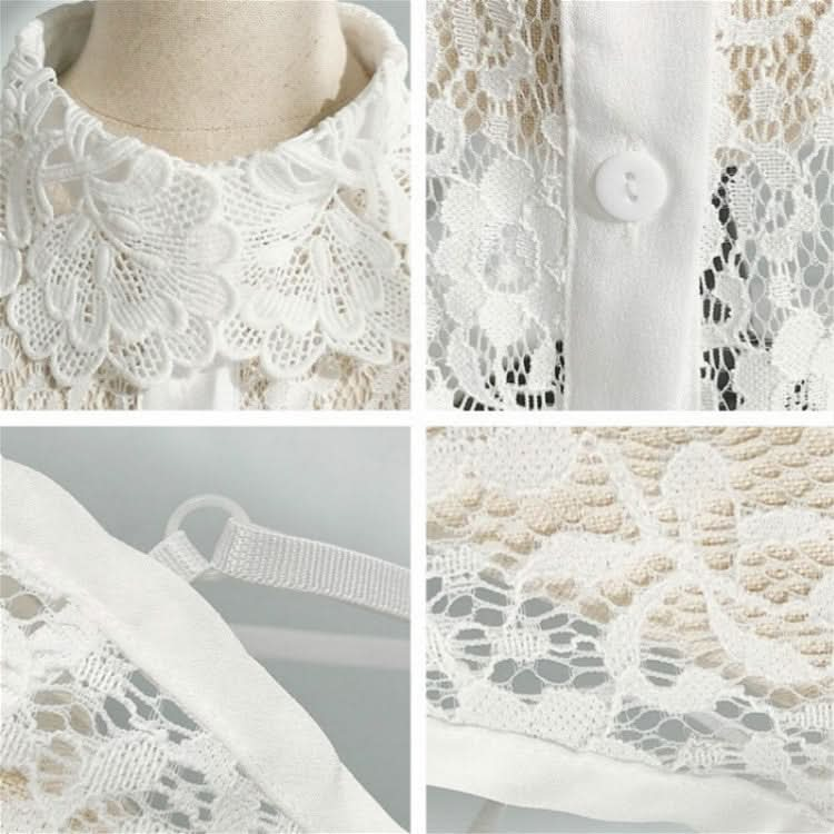 Women Autumn and Winter Lace Wild Fake Collar Shirt Decoration Collar Reluova