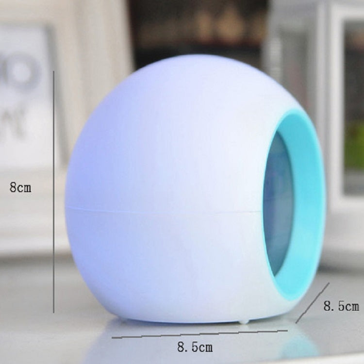 Round Color Light Gradient Alarm Clock Perpetual Calendar Clock My Store