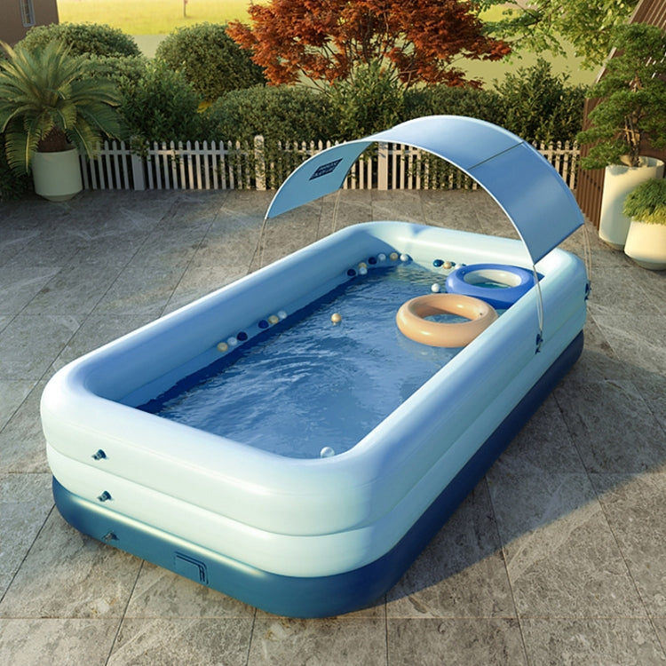 PVC Shade Wireless Automatic Inflatable Swimming Pool Household Children Swimming Pool Large Outdoor Plastic Pool with Shed