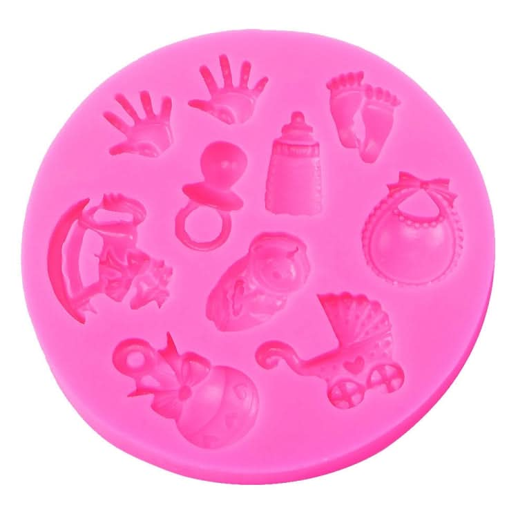 2 PCS Baby Hand Foot Shape DIY Mold Fondant Silicone Cake Chocolate Mold Baking Tool-Reluova