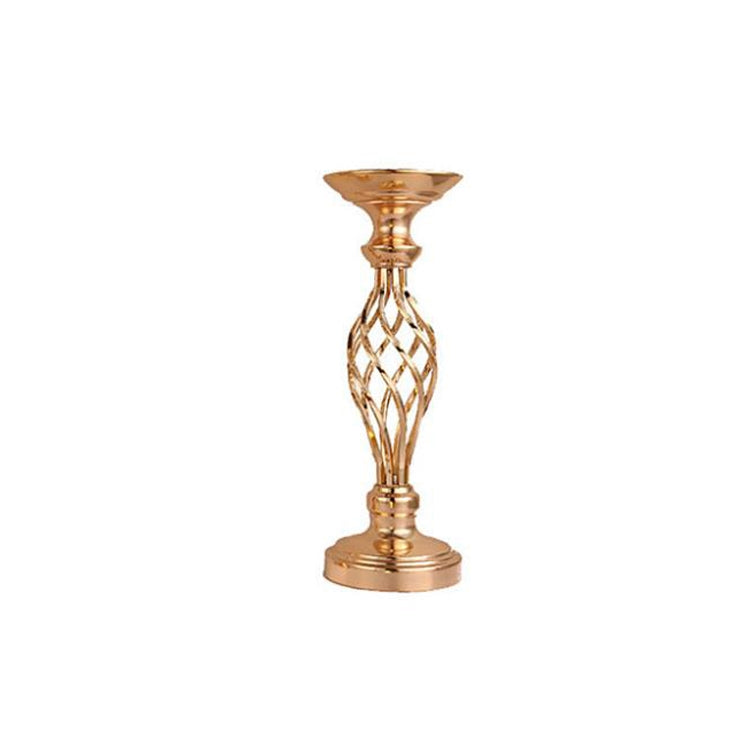 Gold Plated Wrought Iron Candlestick Window Wedding Props Decoration My Store