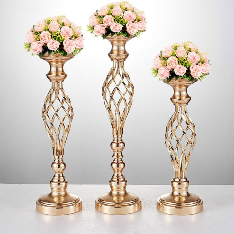 Gold Plated Wrought Iron Candlestick Window Wedding Props Decoration My Store