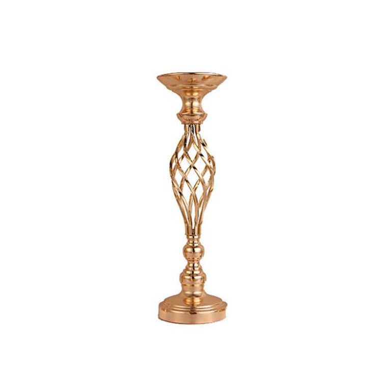 Gold Plated Wrought Iron Candlestick Window Wedding Props Decoration My Store