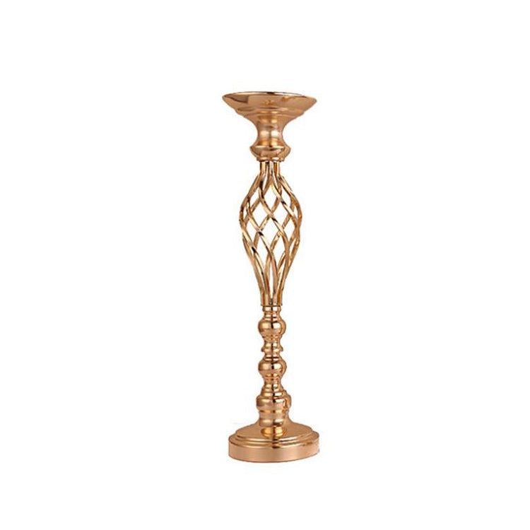 Gold Plated Wrought Iron Candlestick Window Wedding Props Decoration My Store