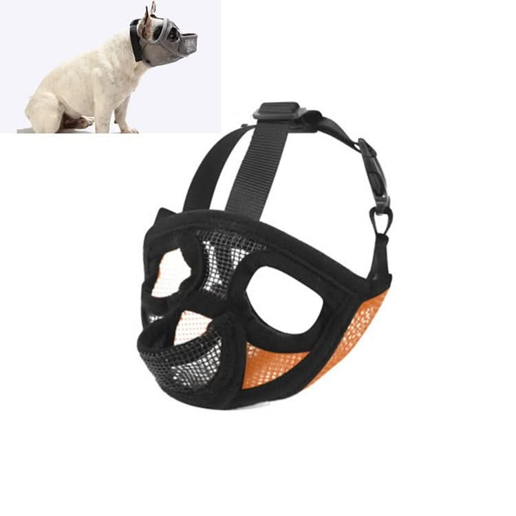 Pet Bulldog Mouth Cover Mask Pet Supplies，Tongue Out Version - Reluova