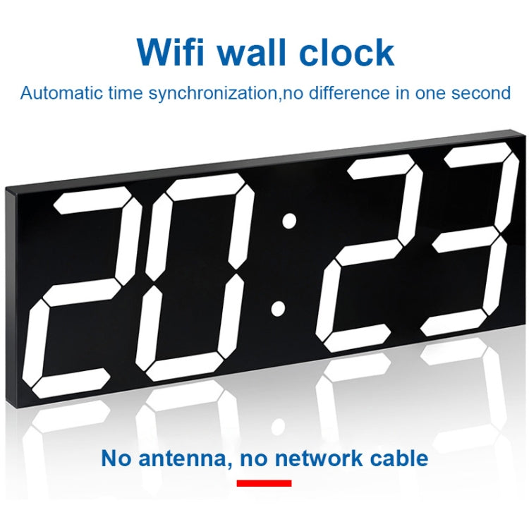 LED Digital Clock Living Room Wall Clock Creative WIFI Clock US Plug My Store