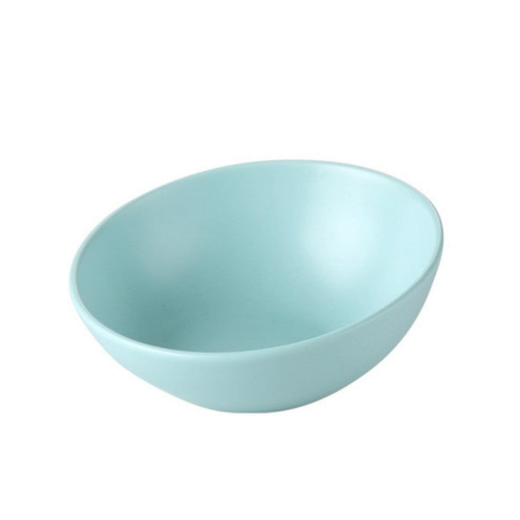 15cm/300ml Cat Dog Food Bowl Pet Ceramic Bowl, Style:Bowl(Blue)-Reluova