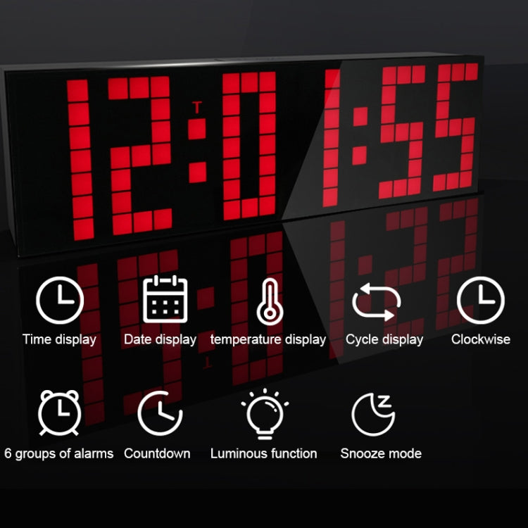 Digital Electronic Alarm Clock Creative LED Desk Clock US Plug My Store