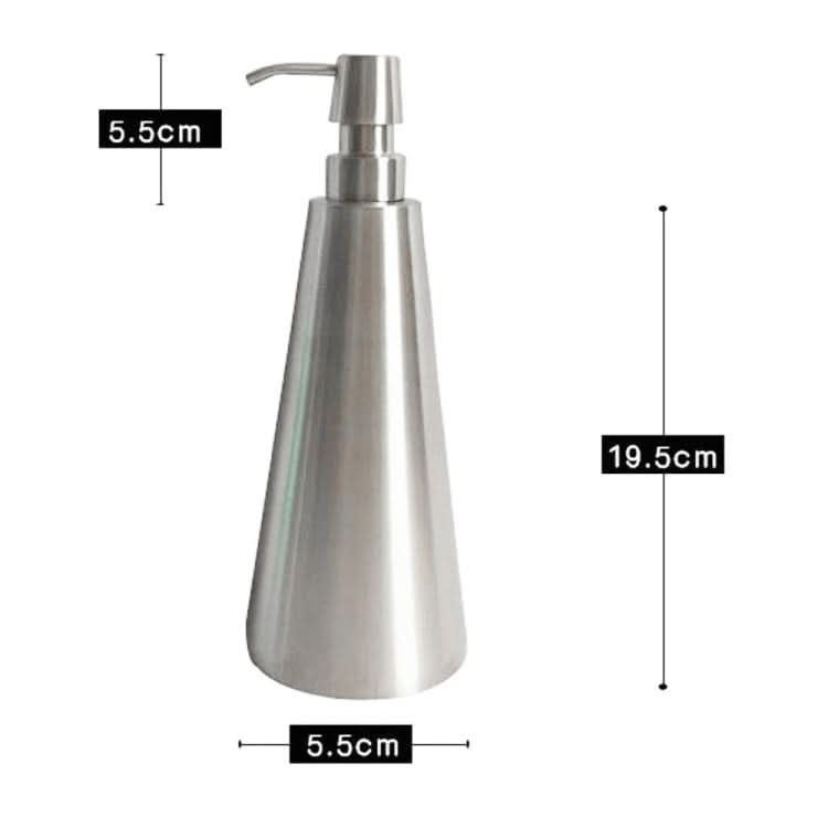 800ml Stainless Steel Soap Dispenser Cone Hand Sanitizer Bottle