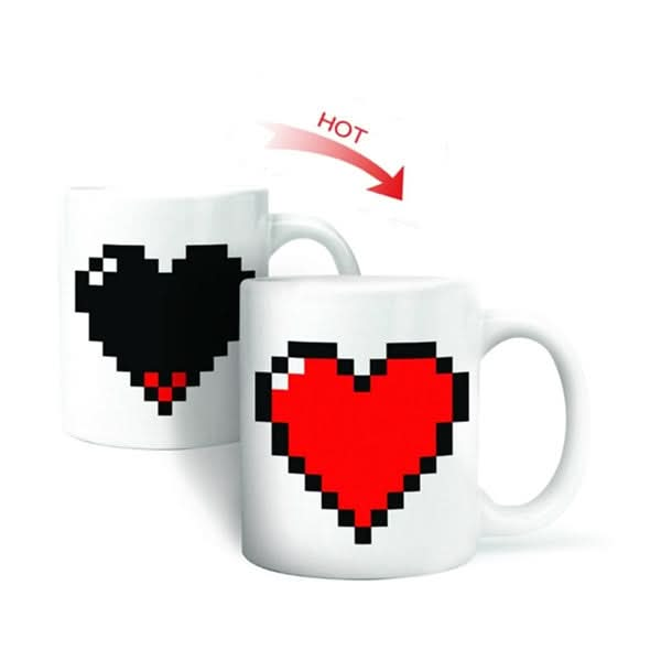 Creative Heart Magic Temperature Changing Cup Color Changing Chameleon Mugs Heat Sensitive Coffee Tea Milk Cup - Reluova