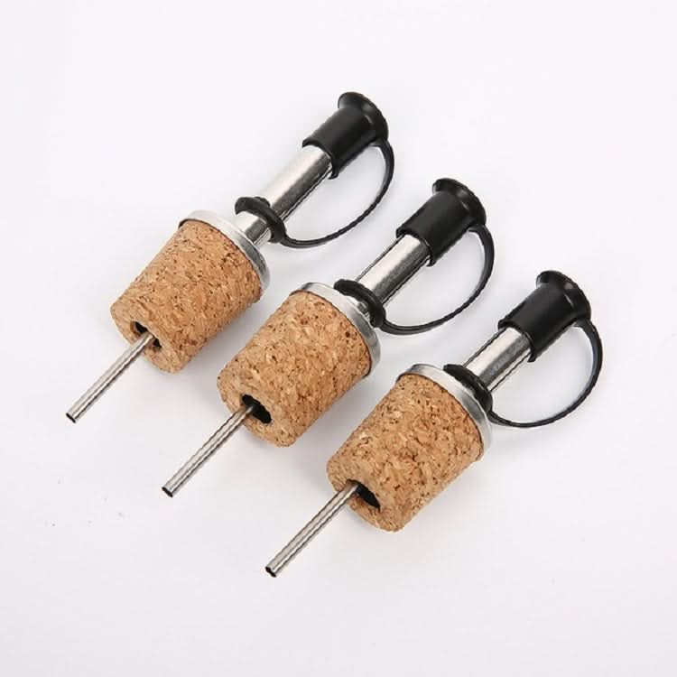 20 PCS Cork Wine Stopper Stainless Steel Pourer Wine Diversion Spout Dispenser-Reluova