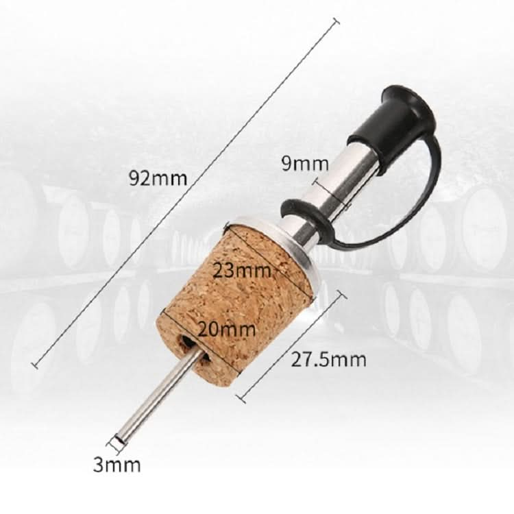 20 PCS Cork Wine Stopper Stainless Steel Pourer Wine Diversion Spout Dispenser - Reluova