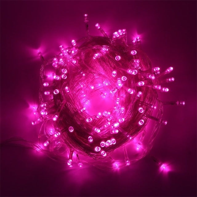 50M LED String Lights Christmas New Year Garland Decoration for Street Room House Garden Outdoor Use DIY Decor EU US Plug in