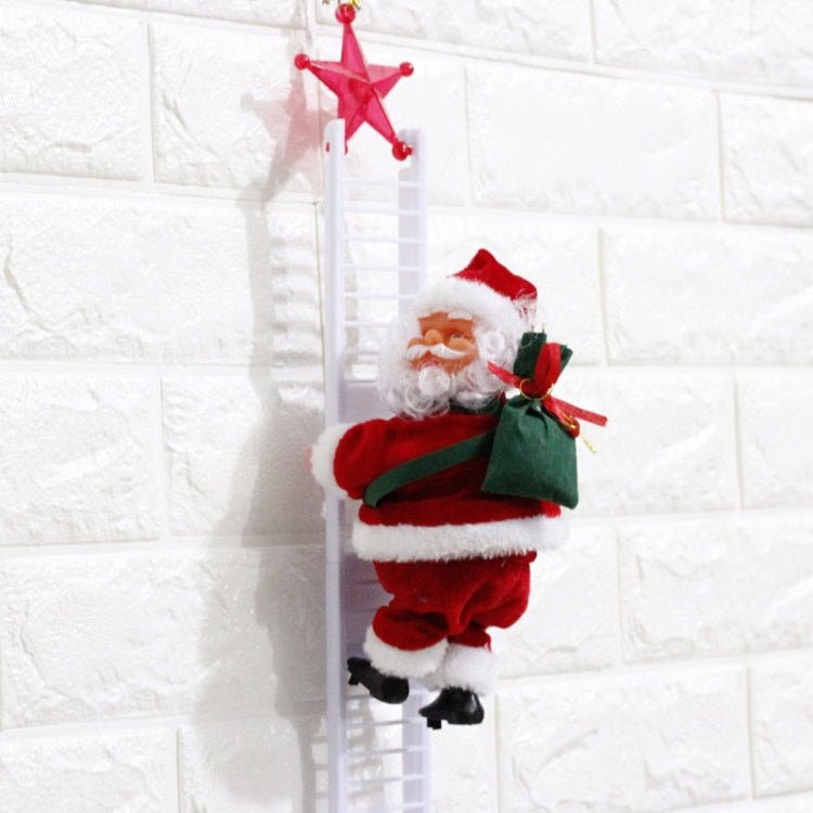 Santa Claus Climb The ladder Electric Plush Toys Stuffed Electronic Music Animal Doll Christmas Toy My Store