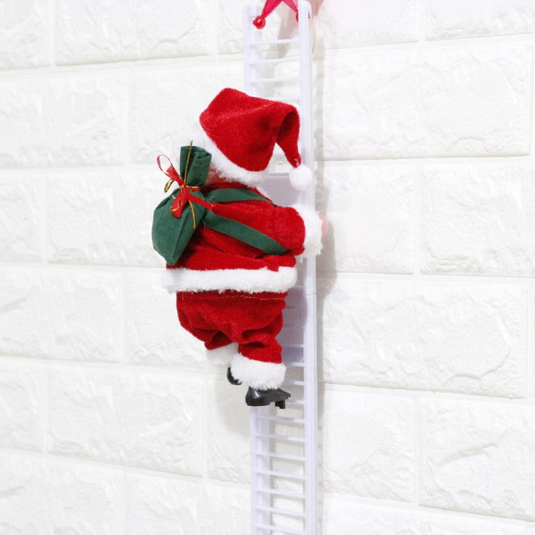 Santa Claus Climb The ladder Electric Plush Toys Stuffed Electronic Music Animal Doll Christmas Toy My Store