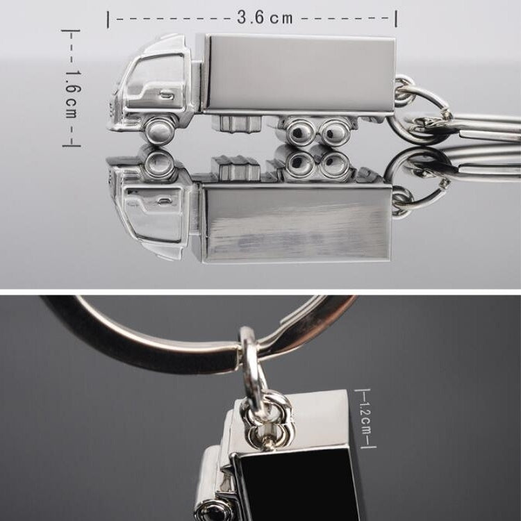 2 PCS Creative Keychain Metal Solid Van Gift Pendant-Reluova