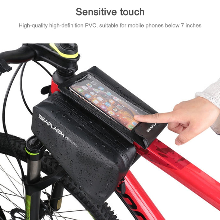 SEAFLASH Outdoor Waterproof Bike Bag Touch Screen Saddle Bag Mountain Bike Front Beam Bag Reluova