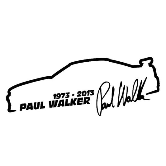 10 PCS Paul Walker Fashion Car Styling Vinyl Car Sticker, Size: 13x5cm