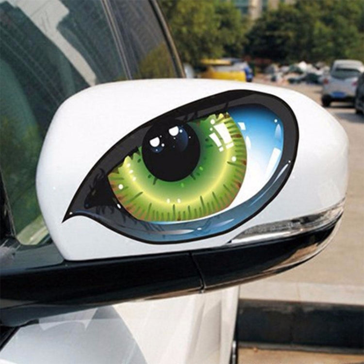 5 Pairs D 601 3D Stereo Reflective Cat Eyes Car Sticker Car Auto Side Fender Eye Stickers Adhesive Creative Rearview Mirror Decal, 12x7.5cm ÎҵÄÉ̵ê