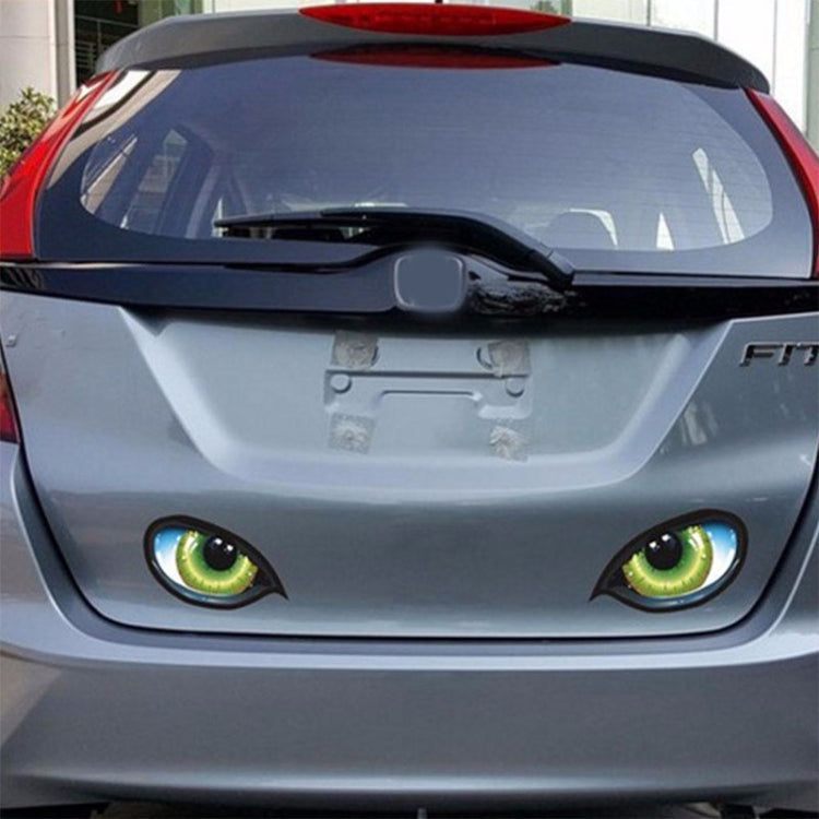 5 Pairs D 601 3D Stereo Reflective Cat Eyes Car Sticker Car Auto Side Fender Eye Stickers Adhesive Creative Rearview Mirror Decal, 12x7.5cm ÎҵÄÉ̵ê