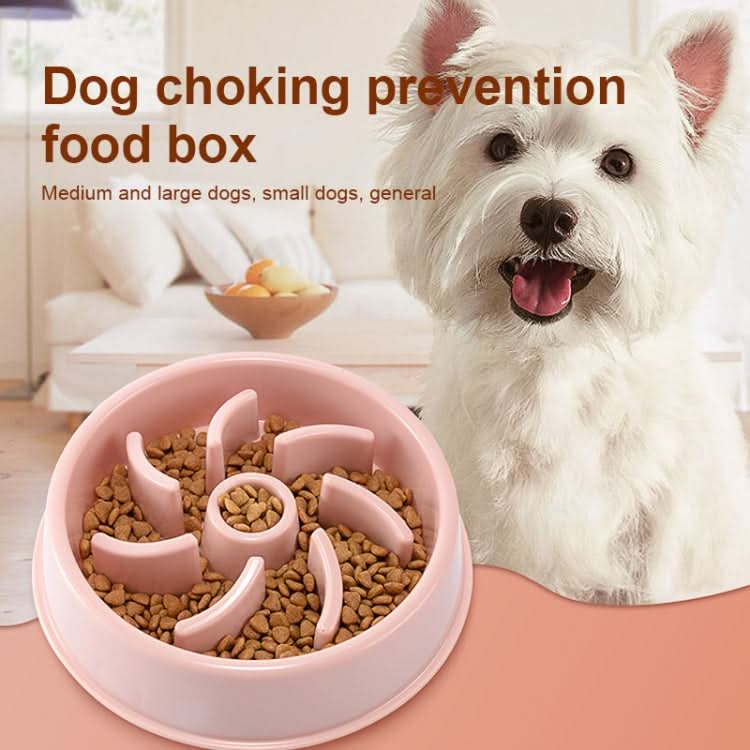 Environmental Protection Food Grade Plastic Anti-choking Slow Food Pet Dog Cat Food Bowl - Reluova