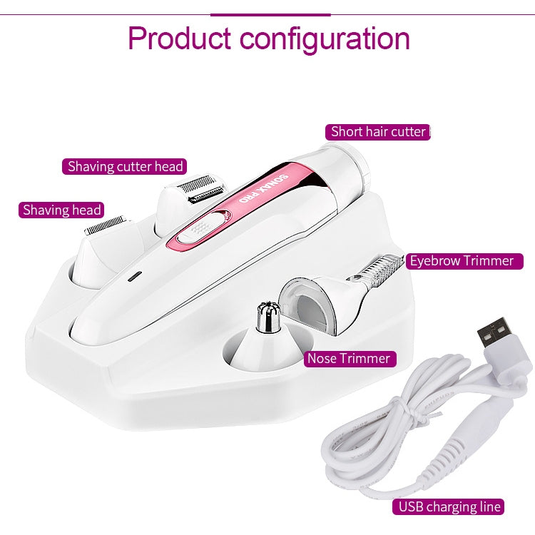 SONAX PRO Ladies Multifunctional Rechargeable Washing Professional Eyebrow Trimmer Epilator Reluova