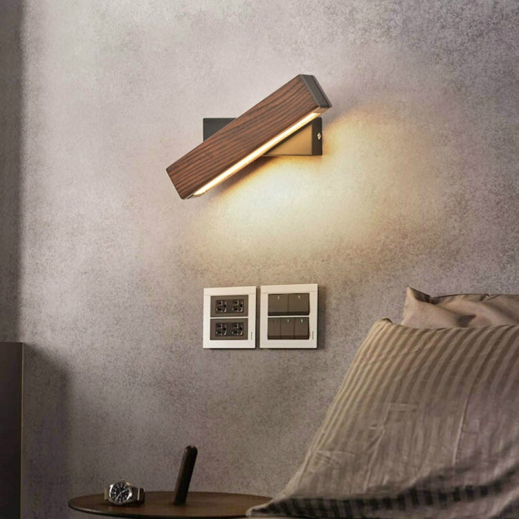 Simple Rotatable Bedside Bedroom Wall Lamp Warm Night Light My Store