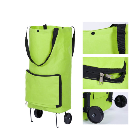 Reusable Folding Portable Shopping Bags Buy Vegetables Bag High Capacity Shopping Food Organizer Trolley Bag Wheels Bag Handbag