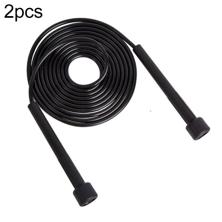 2 PCS Pen Handle Shaped Small Handle Rubber Skipping Rope for Fitness