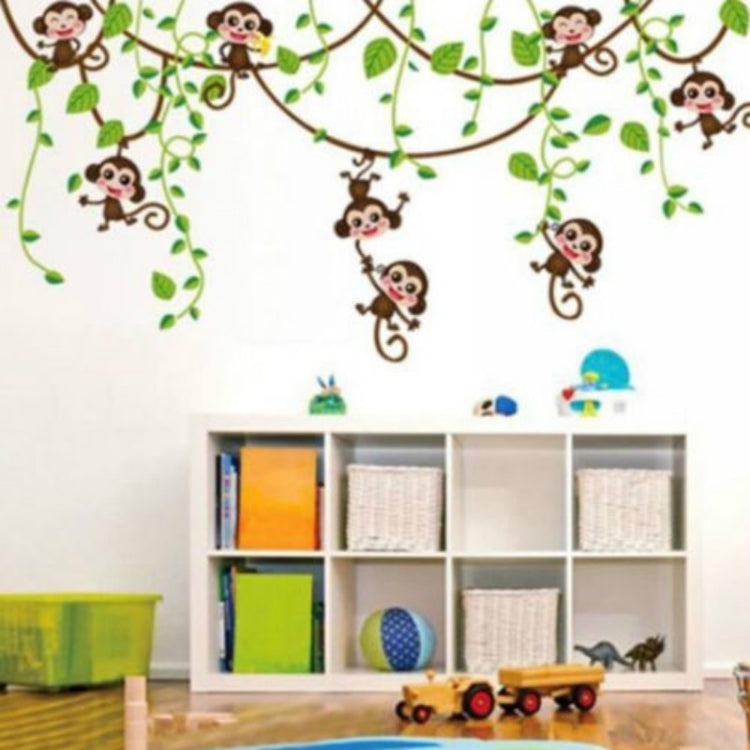 Removable Wall Sticker Decals Mural Jungle Nursery Monkey Home Decor My Store