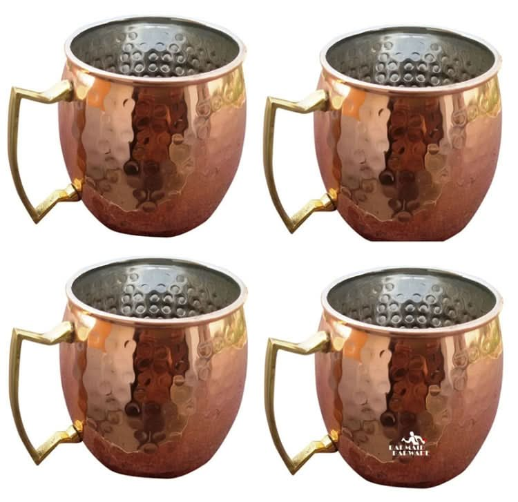 Copper Plating Stainless Steel Mug Cocktail Glass Beer Mug - Reluova