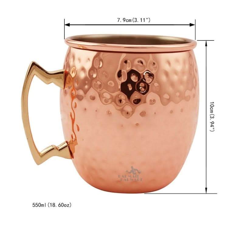 Copper Plating Stainless Steel Mug Cocktail Glass Beer Mug - Reluova