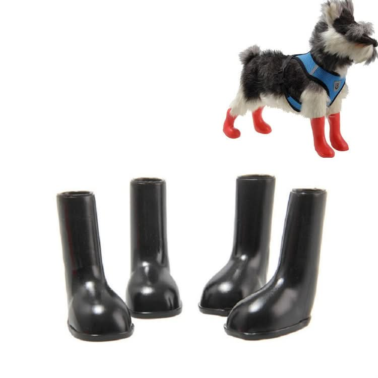 4 PCS/Set Pet Rain Boots Waterproof Non-slip Dog Shoes - Reluova