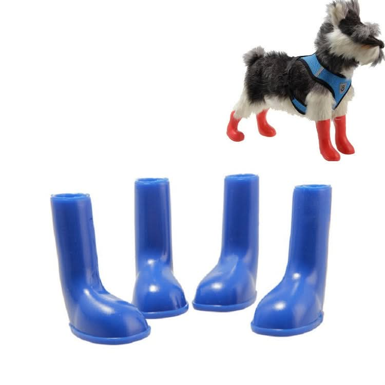 4 PCS/Set Pet Rain Boots Waterproof Non-slip Dog Shoes - Reluova