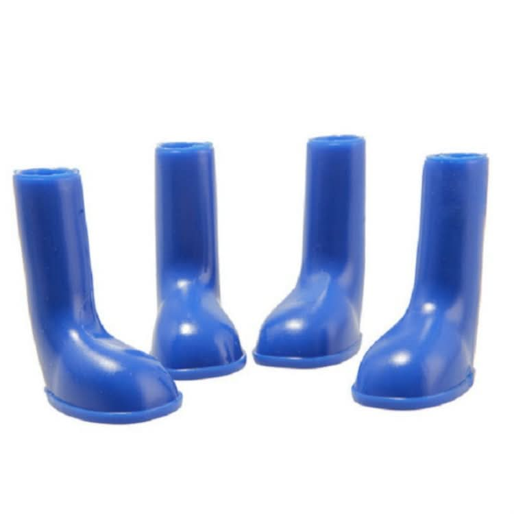 4 PCS/Set Pet Rain Boots Waterproof Non-slip Dog Shoes, Size:M(Blue)-Reluova