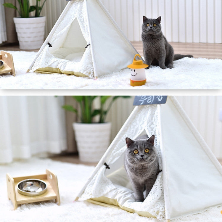 Removable and Washable Canvas Fabric Pet Nest Pet Tent Reluova