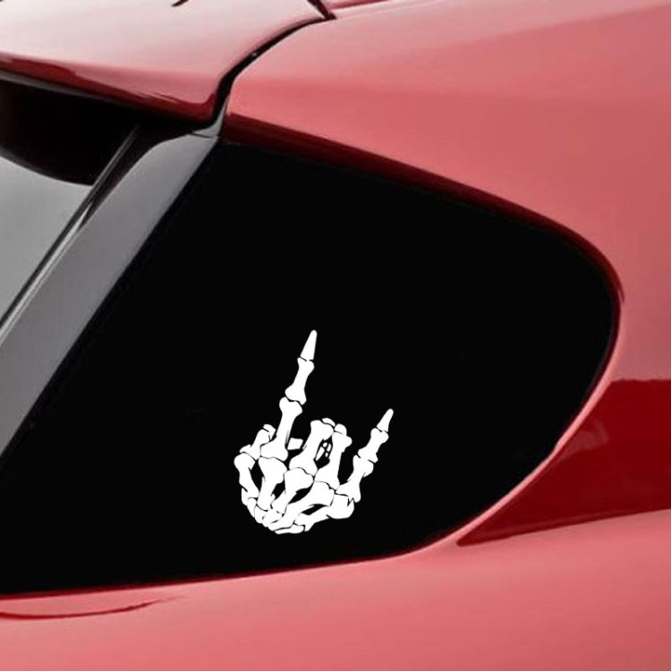 10 PCS QYPF Skull Finger Pattern Car Sticker Vinyl Decoration, Size: 15x9cm - Reluova 