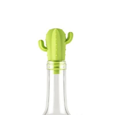 7 PCS Creative Cactus Silicone Wine Bottle Stopper + Wine Glass Marker Set - Reluova