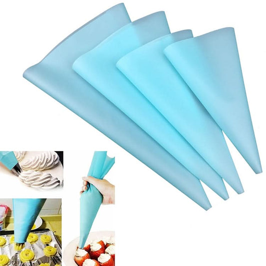 4 PCS Silicone Icing Piping Cream Pastry Bag Nozzle DIY Cake Decorating Tools-Reluova