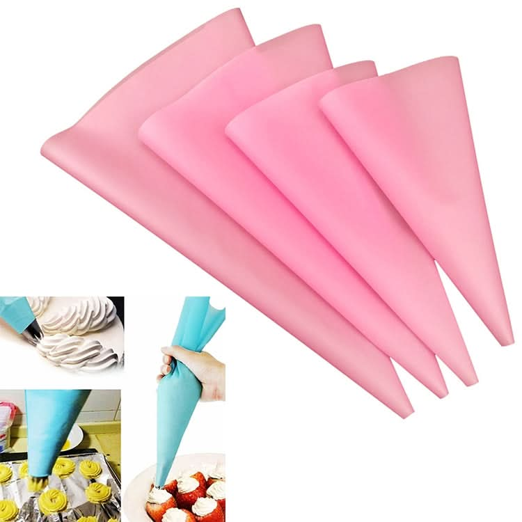 4 PCS Silicone Icing Piping Cream Pastry Bag Nozzle DIY Cake Decorating Tools-Reluova