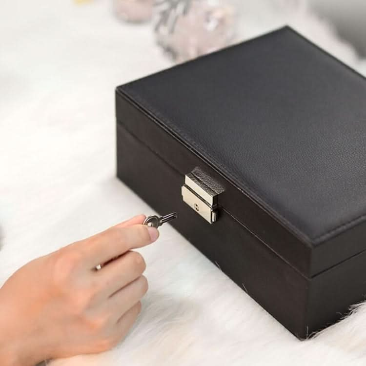 Portable Leather Jewelry Storage Box Necklace Ring Watch Storage Box Reluova